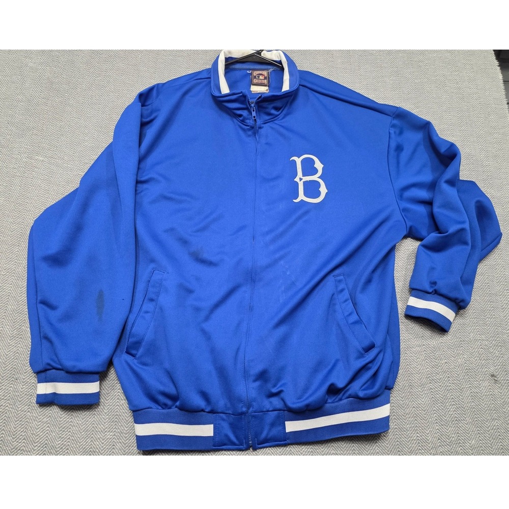 Mens‎ Cooperstown Collection Brooklyn Dodgers MLB Track Jacket Blue XL Full Zip